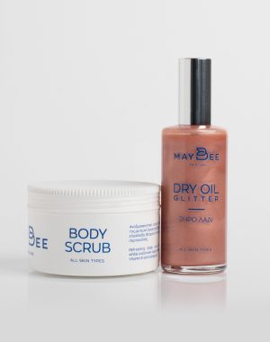 Combo Απολεπιστικό σώματος Body Scrub + Ξηρό λάδι Dry Oil Glitter