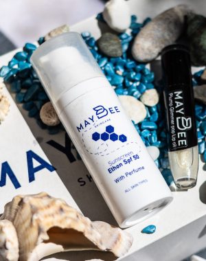 Combo Sunscreen Ethon Spf 50 Αντηλιακό Προσώπου + Lip glimmer plump oil.
